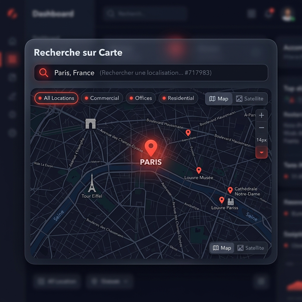 Recherche sur Carte