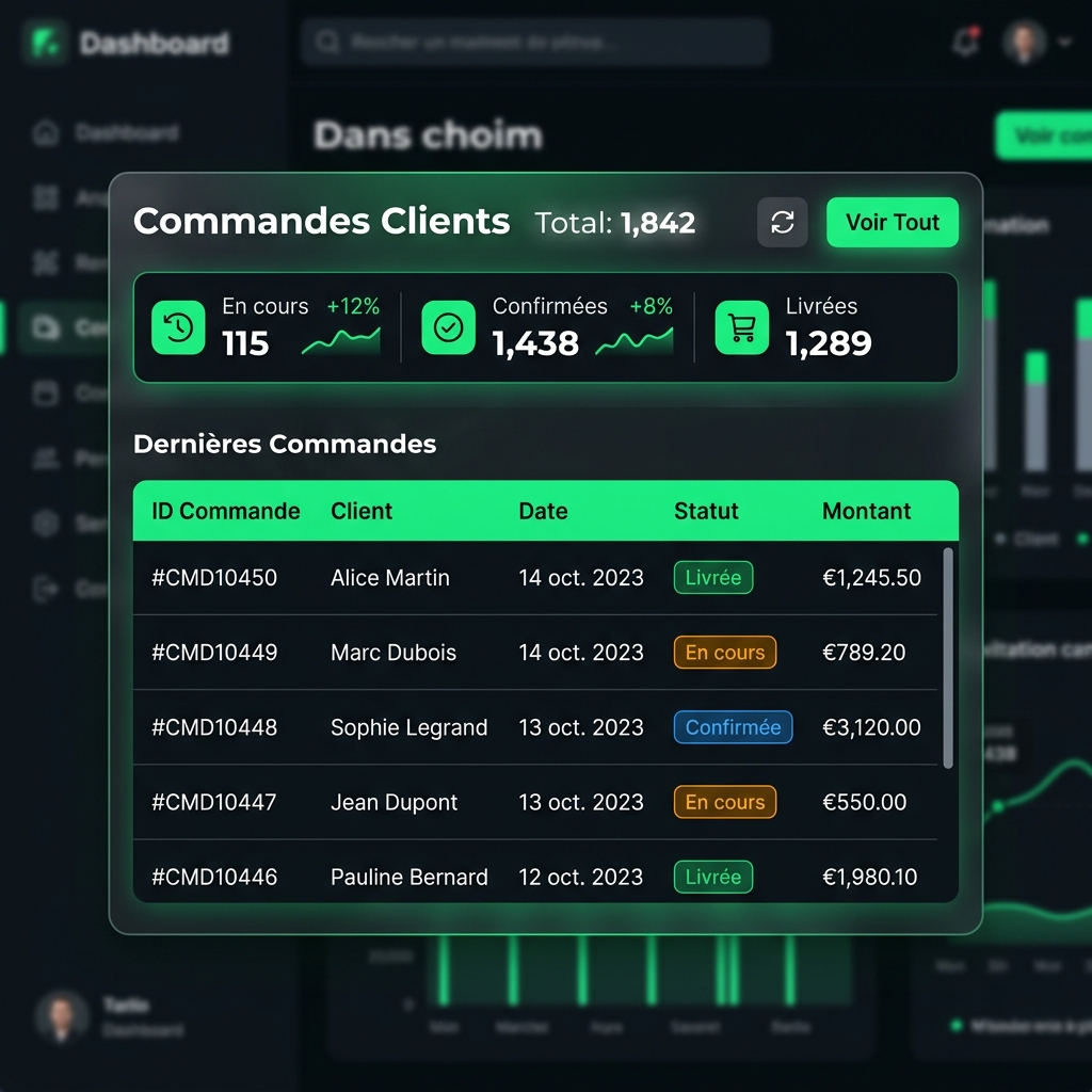Commandes Clients
